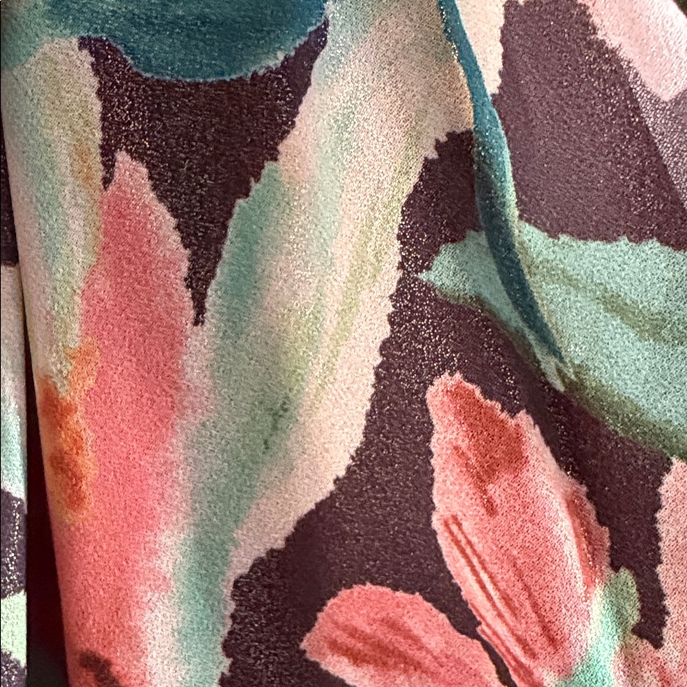 Adrianna Papell Floral Faux Wrap Dress - New w/tags Sz 16W - Picture 7 of 13